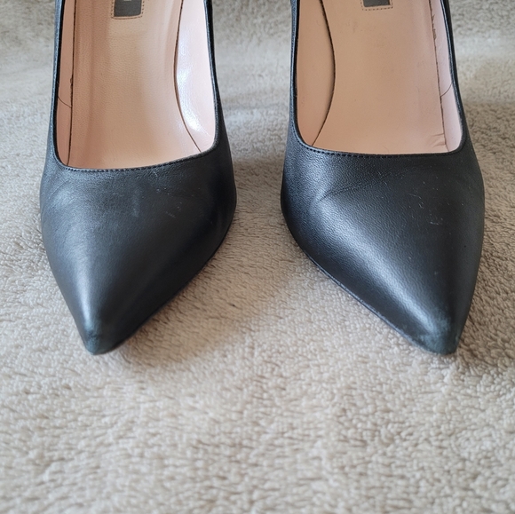 SJP by Sarah Jessica Parker black leather heels size 40 - Picture 6 of 16